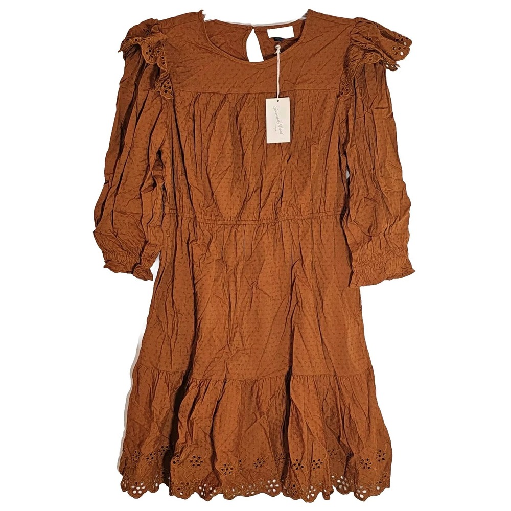 Universal Thread Brown Ruffle Dress